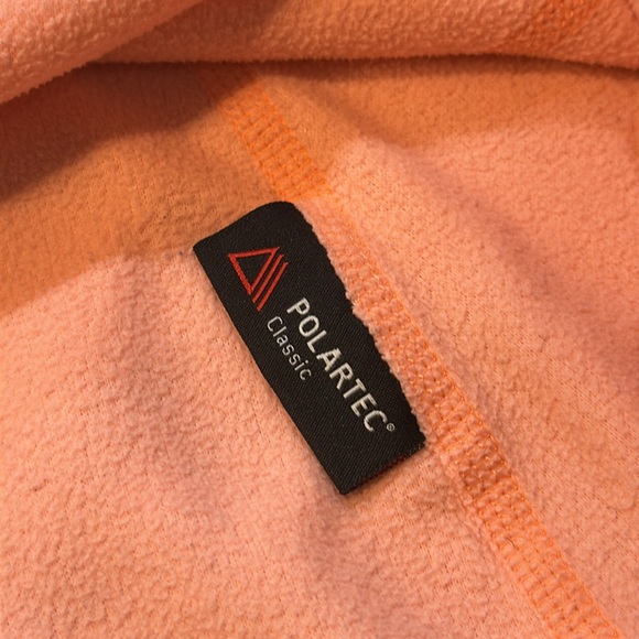 The North Face | Orange Quarter Zip Polartec Classic Fleece Shirt Size S Small - Picture 11 of 14